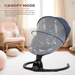 baybee Premium Automatic Electric Baby Swing Cradle with Adjustable Swing Speed, Remote Bouncer image 4