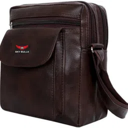 sky bulls Men & Women Brown Messenger Bag - Regular Size image 3