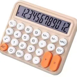 12-Digit Basic Calculator with LCD Screen Powered by 1 AAA Battery, Calculator,12 Digit Large LCD Display and Big Round Buttons, Basic Calculator-image-46