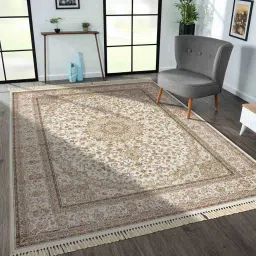 obsessions Cream Beige Persian 4x6 Feet Machine Made Carpet image 1