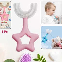 manal Baby U-Shaped Toothbrush, Silicone Manual Brush with Soft Bristles Ultra Soft Toothbrush-picture-44