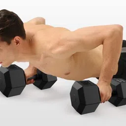 dcs pro SPORT & FITNESS PVC Dumbbell Set + FITNESS Grip - Best Home Exercise KIT Fitness Accessory Kit Kit image 4