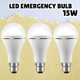 sacro (Emergency Inverter Blub) charging 15W LED Bulb for Extended Lighting_Pack_3T276 4 hrs Bulb Emergency Light image 1