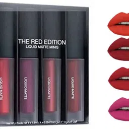 zukrave Non Transfer Waterproof Longlast SensationaL Liquid Matte Mini Lipstick Combo-picture-10
