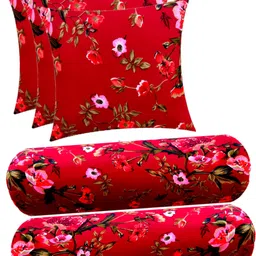 swikon star Microfibre Bolster Pack of 5 Floral-picture-31