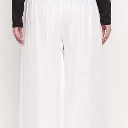 vizcon hub Women Loose Fit Cream Viscose Rayon Trousers image 2