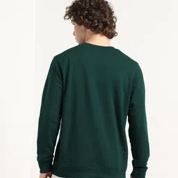 nobero Men Full Sleeve Self Design Sweatshirt image 4