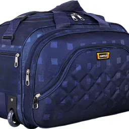 contilo Lightweight Luggage Travel 40 L Duffel Bag With Wheels Strolley Navy Blue image 1