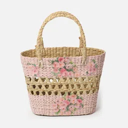 habereindia Picnic Baskets | Lunch Basket | Cane or Jute Basket | Cane Basket for Gifting | Wicker Baskets (Multi Color 10) image 5