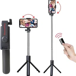 Soopii Bluetooth Selfie Stick with Tripod | Extendable & Foldable Mobile Stand | Wireless Remote | 360° Rotating | Adjustable Tripod for Android & iPhone | Portable Travel Selfie Stick for Vlogging Bluetooth Selfie Stick-picture-13