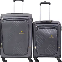 aristocrat Soft Body Set of 2 Luggage 4 Wheels - FORT NXT ( SMALL , MEDIUM SIZE ) - Grey-picture-20