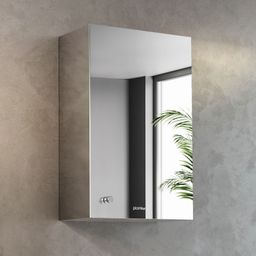 plantex Bathroom Mirror Cabinet/Bathroom Organizer Cabinet/Bathroom Accessories(10x16In) Stainless Steel Wall Shelf-picture-7