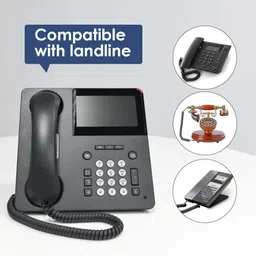 taapsee 2 Pack 2 Meter Telephone Handset Phone Extension Cord Curly Coil Line Wire Cable Corded & Cordless Landline Phone image 4