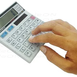 shree ramaarya White Hard Glass keys Digital Basic Calculator-picture-22