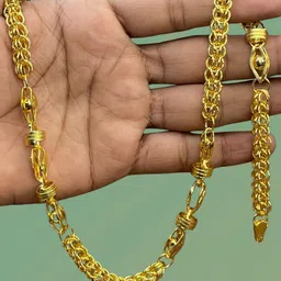 rkb sales 1gm gold plated High Quality Indian Polished chain men Gold-plated Plated Alloy Chain-picture-20