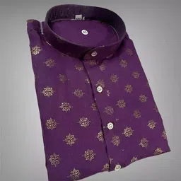houseofcommon Men Printed Cotton Blend Straight Kurta-picture-15