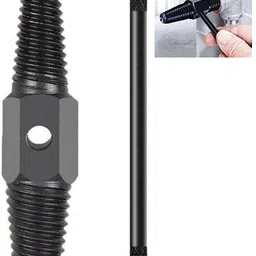 kiesh PSE08 Pipe Broken Extractor 1/2" + 3/4" Double Head Stud and 5 Pcs Damaged Broken Screws Extractors Removal Tool Set Rotary Bit Set image 2