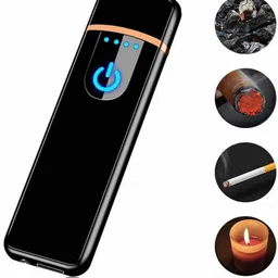 favstore trends POCKET LIGHTER USB Charging Finger Touch Cigarette Pocket Lighter Pocket Lighter image 4