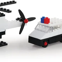 peacock toys & games Peacock Highway Patrol - 260 pieces - Premium Interlocking Blocks image 3