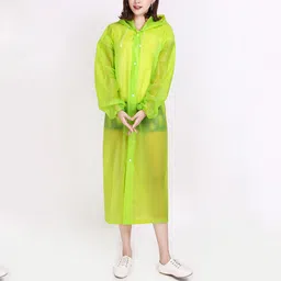 firmed string Solid Women Raincoat-picture-23