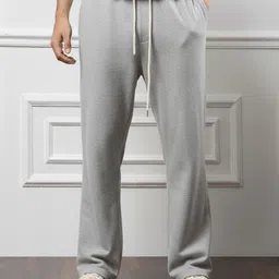 dockstreet Men Solid Grey Track Pants-picture-27