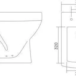 joyo cera Ceramic Floor Mounted European Water Closet/Western Toilet Commode/EWC S Trap with Soft Close Hydraulic Seat Cover- White Western Commode (White) Western Commode image 5