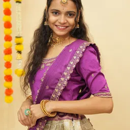 fabcartz Self Design Semi Stitched Lehenga Choli image 5