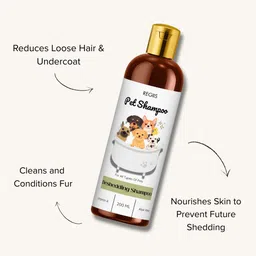 REGIIS Smart Pack – 5In1 Deshedding Glove Palmglove Anti-parasitic, Anti-fungal Natural Dog, Cat Shampoo image 2