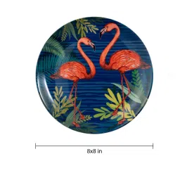 kolorobia Tropical World Beauteous Flamingos Inspired Wall Plate image 3