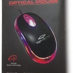 rs solutions TERABYTE TB-36B Wired Optical Mouse (USB 2.0, Black, Blue, Red) Wired Ambidextrous Optical Mouse-picture-28