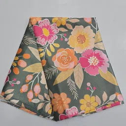 arpita fashion Unstitched Satin Blouse Material Animal Print, Floral Print, Printed, Graphic Print image 2