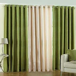 cordweave 242 cm (8 ft) Long Door Polyester Semi Transparent Curtain (Pack Of 3)-picture-13