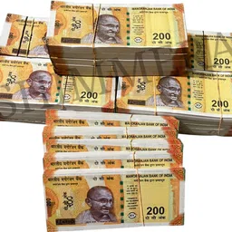 shimmera Premium Dummy ₹200 (500 Notes) – Movie Prop / Decoration / Educational Toy Fidget Toy Gag Toy Gag Toy image 3