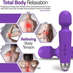 rbs Rechargeable Body Vibrate Machine with 20 Vibration Modes & 8 Speed Patterns Reusable Female Urination Device image 2