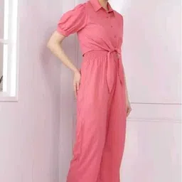 shama fashion Solid Women Jumpsuit image 2