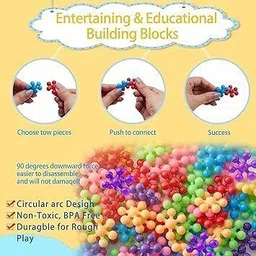 devdarsh star Shape Great Create for Kids Interlocking Building Block Toys(50pcs) image 2
