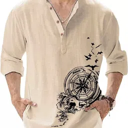 Men Solid Cotton Blend Straight Kurta-image-11