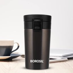 borosil Hydra Insulated Double Wall Vaccum Coffeemate Plastic, Stainless Steel Coffee Mug-picture-10
