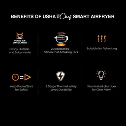 usha iChef Smart Air Fryer 5.5L Air Fryer image 5