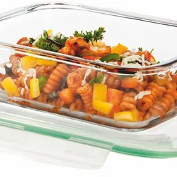 tinsuhg Microwave Safe Borosilicate Rectangular Glass Food Storage 1 Containers Lunch Box image 3