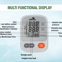 Shikon SK-015C Digital Blood Pressure Monitor with LCD Display & Micro USB Port Made In India Bp Monitor image 3