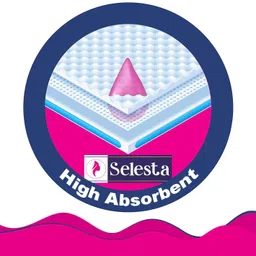 selesta 100% Cottony Fluffy with Wings (XXXL) Pack Of 2 Sanitary Pad image 2