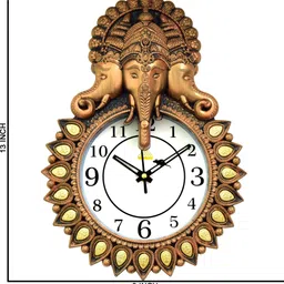 advikcraft Analog 11 cm X 24 cm Wall Clock image 2