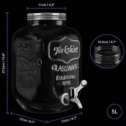 zenity 5 L Glass Table Top Manual Water Dispenser image 2