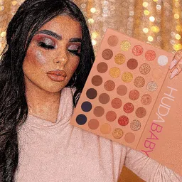 huda baby Beauty 35G Bronze Goal Edition Shimmer Eyeshadow Palette - 35 Shades 35 g image 2