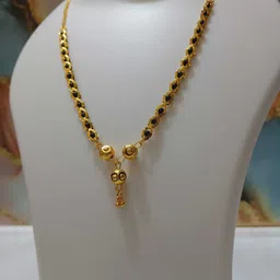 marsify world Alloy Gold-plated Gold, Black Jewel Set image 2