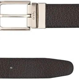 one8 Men Casual, Evening, Formal, Party Black, Brown Genuine Leather Reversible Belt image 4