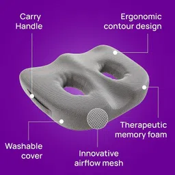 aesgop Memory Foam Orthopaedic Pillow Pack of 1 Solid 01 image 2