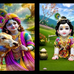 shyam photo framing Religious Photo Frame, coated Lamination Religious Frame image 1