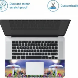 KALARKARI Laptop Skin color full Mashroom Premium vinyl HD printed Easy to Install Laptop Skin/Sticker/Vinyl/Cover for all size laptops vinyl Laptop Decal 15.6 image 2